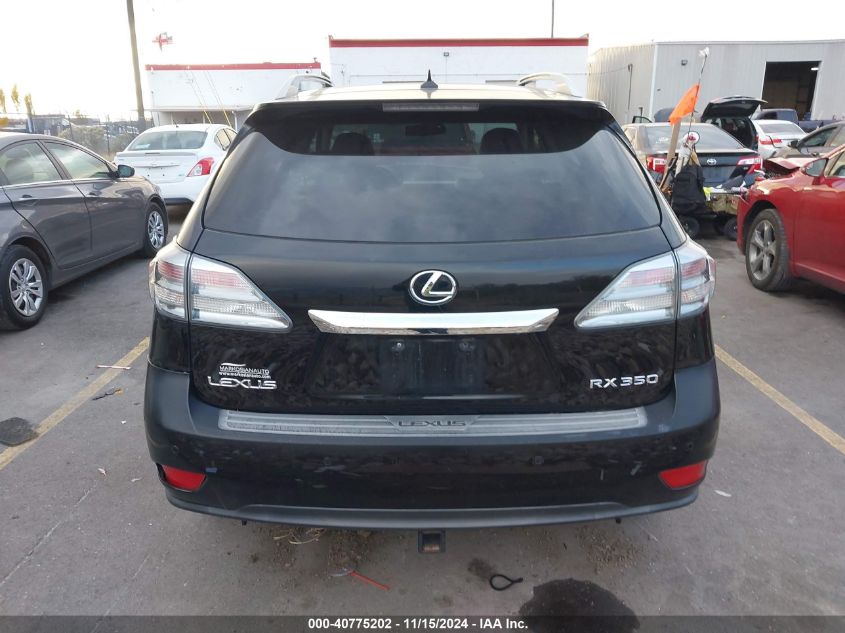 2010 Lexus Rx 350 VIN: JTJZK1BAXA2001558 Lot: 40775202