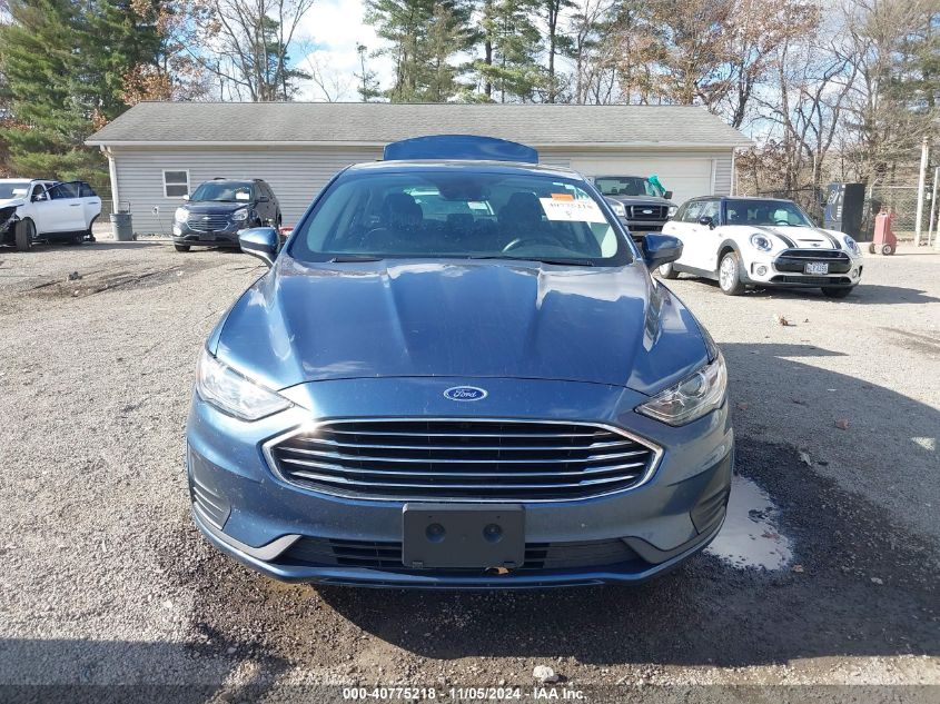 2019 Ford Fusion Hybrid Se VIN: 3FA6P0LU5KR168567 Lot: 40775218