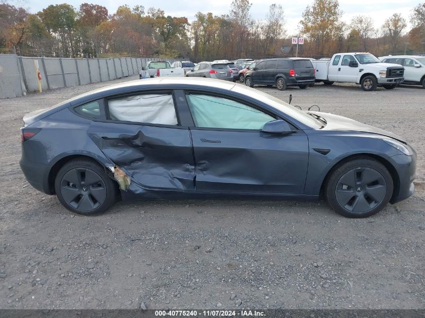 2023 TESLA MODEL 3 VIN: 5YJ3E1EA3PF700791