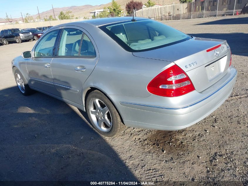 2005 Mercedes-Benz E 500 4Matic VIN: WDBUF83J05X183416 Lot: 40775284