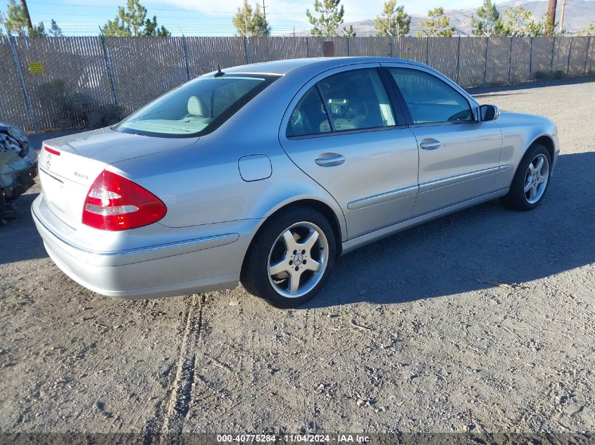 2005 Mercedes-Benz E 500 4Matic VIN: WDBUF83J05X183416 Lot: 40775284