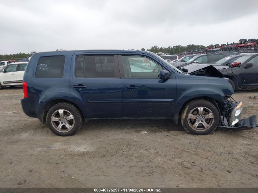 2012 Honda Pilot Ex-L VIN: 5FNYF4H58CB026134 Lot: 40775297