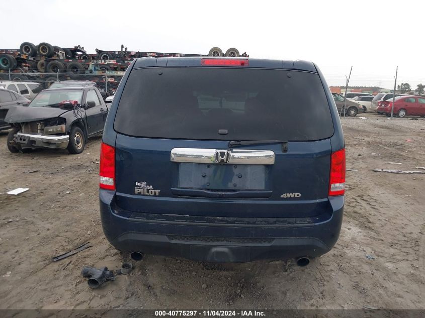 2012 Honda Pilot Ex-L VIN: 5FNYF4H58CB026134 Lot: 40775297