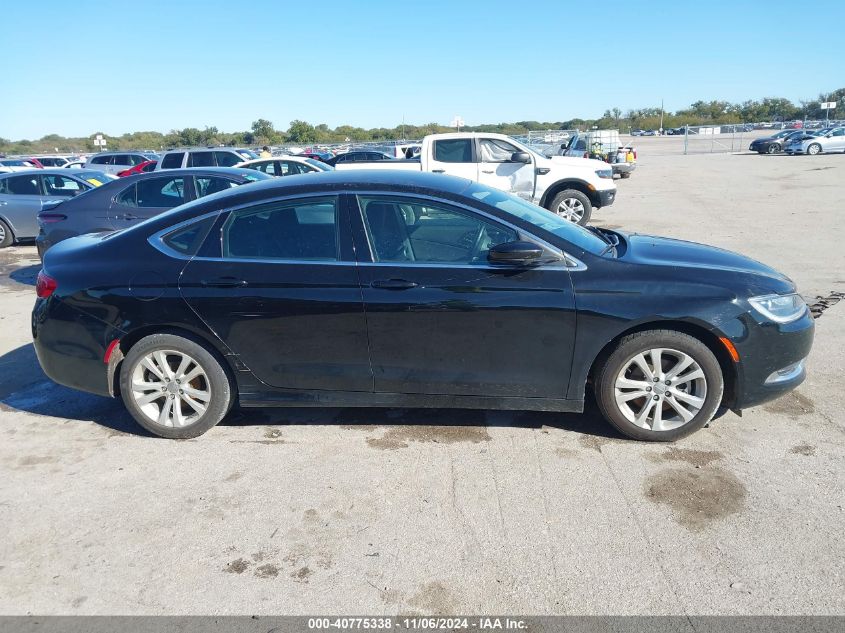 2015 Chrysler 200 Limited VIN: 1C3CCCAB7FN715833 Lot: 40775338