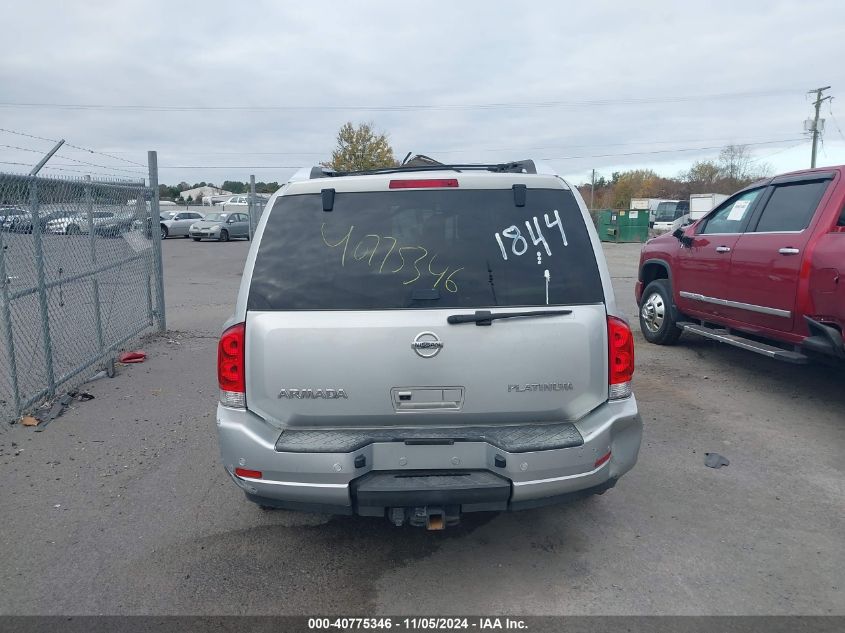 2010 Nissan Armada Platinum VIN: 5N1AA0NE9AN623199 Lot: 40775346