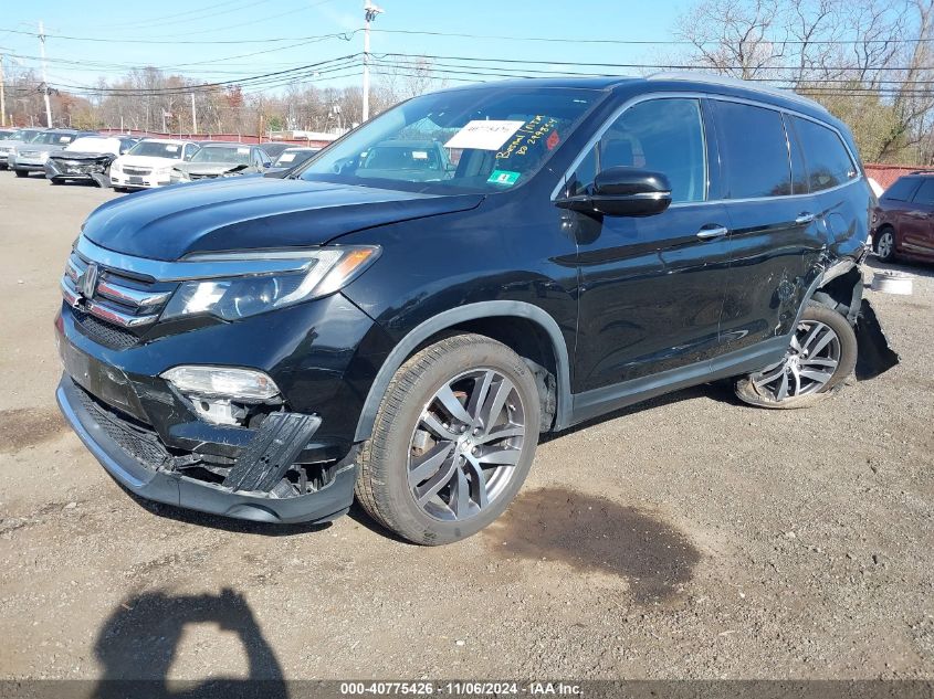 2016 Honda Pilot Touring VIN: 5FNYF6H92GB075172 Lot: 40775426