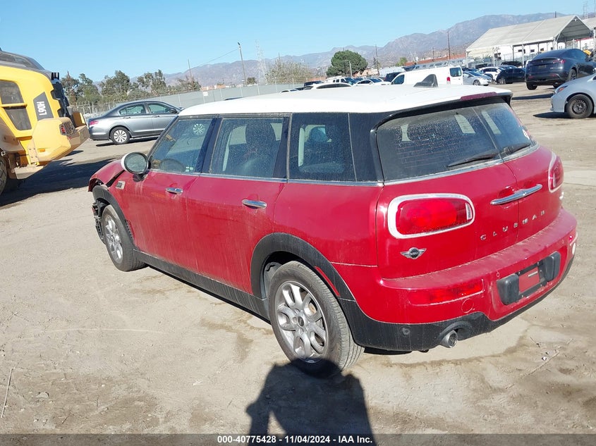 Vin: wmwln5c51g2e30234, lot: 41264909, mini clubman cooper 20163