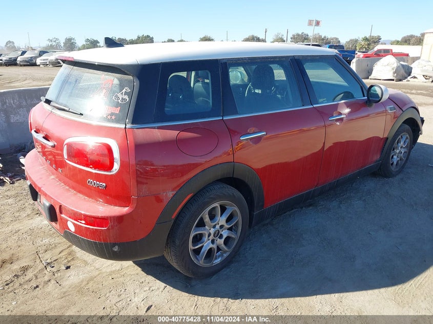Vin: wmwln5c51g2e30234, lot: 41264909, mini clubman cooper 20164