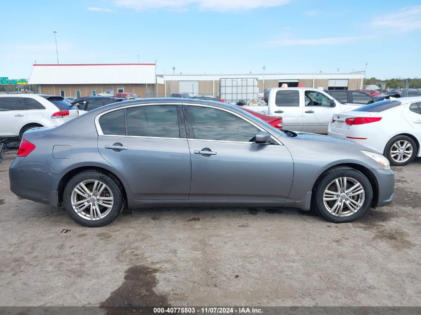 2012 Infiniti G37X VIN: JN1CV6AR6CM976296 Lot: 40775503