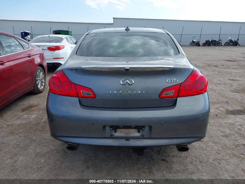 2012 Infiniti G37X VIN: JN1CV6AR6CM976296 Lot: 40775503