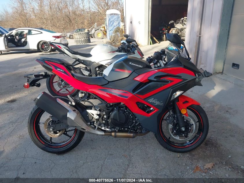 2024 Kawasaki Ex500 VIN: ML5EXGG13RBA28600 Lot: 40775526