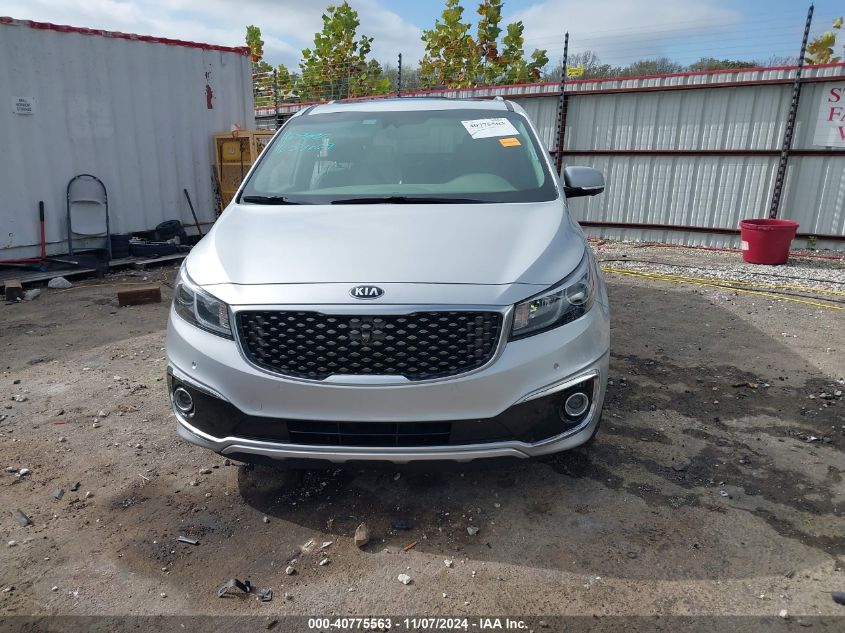 2018 Kia Sedona Sx Limited VIN: KNDME5C17J6372048 Lot: 40775563