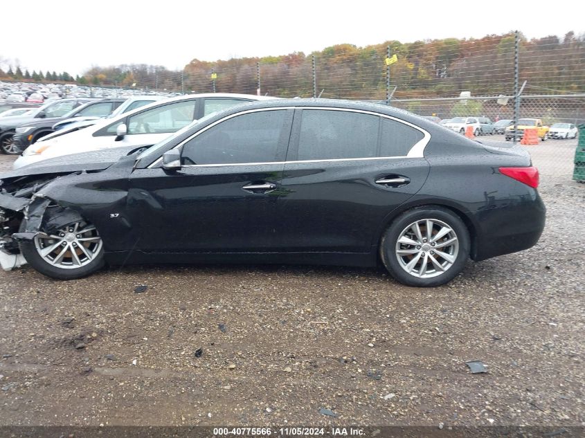 2014 Infiniti Q50 Premium VIN: JN1BV7AR0EM690268 Lot: 40775566