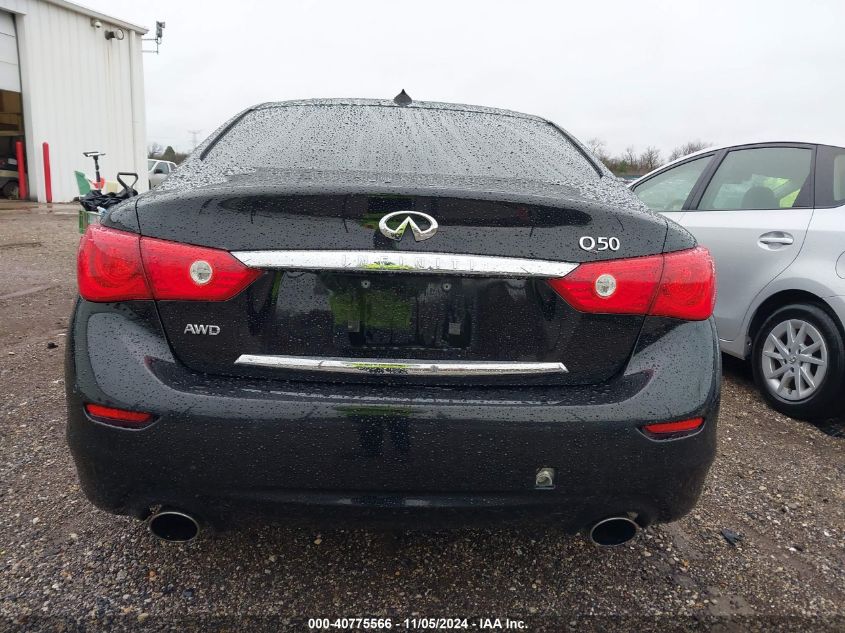 2014 Infiniti Q50 Premium VIN: JN1BV7AR0EM690268 Lot: 40775566