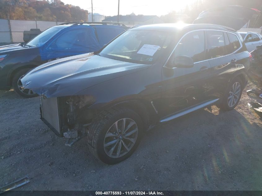 VIN 5UXTR9C53KLD93834 2019 BMW X3, Xdrive30I no.2