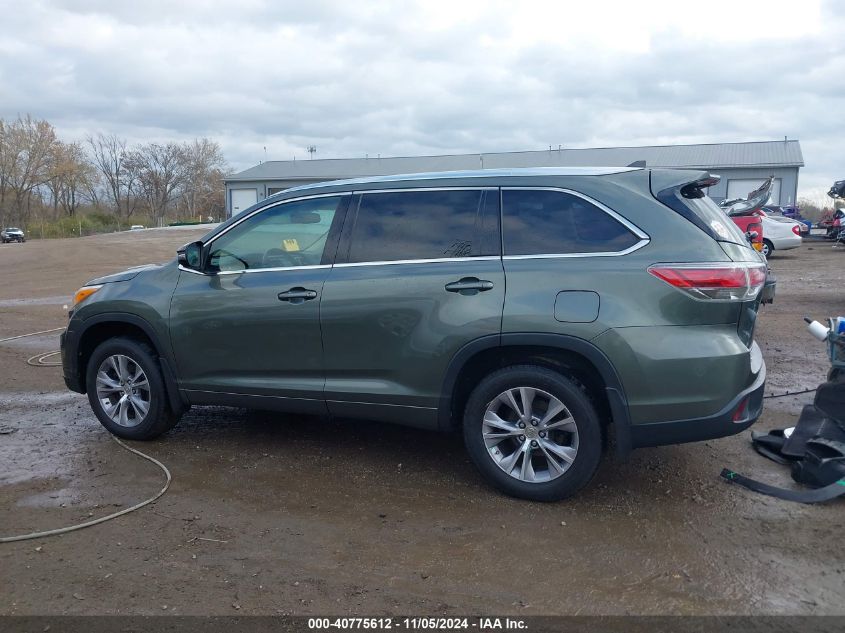 2014 Toyota Highlander Xle V6 VIN: 5TDJKRFH7ES054383 Lot: 40775612