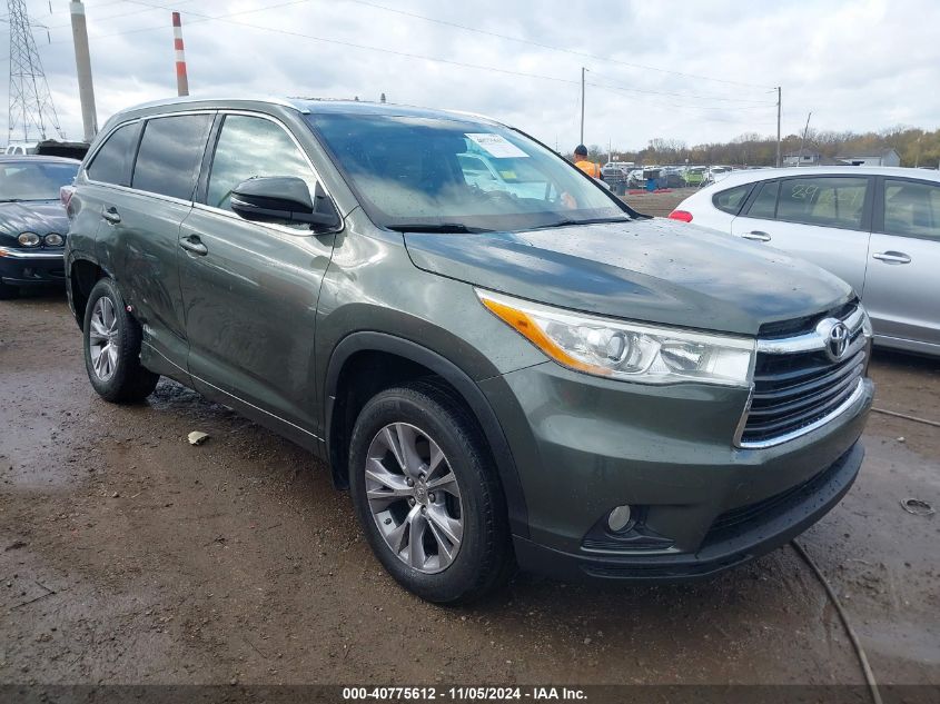 2014 TOYOTA HIGHLANDER XLE V6 - 5TDJKRFH7ES054383