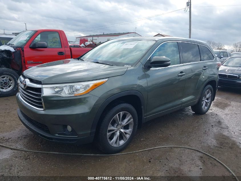 2014 Toyota Highlander Xle V6 VIN: 5TDJKRFH7ES054383 Lot: 40775612