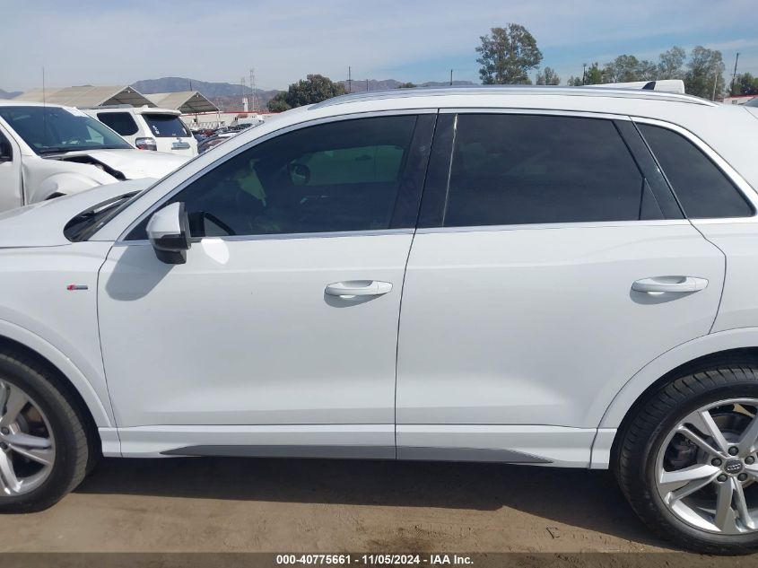 2020 Audi Q3 Premium 45 Tfsi S Line Quattro Tiptronic VIN: WA1DECF36L1097820 Lot: 40775661