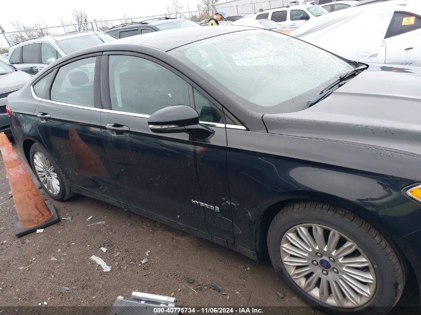 2016 Ford Fusion Hybrid Se VIN: 3FA6P0LU0GR359482 Lot: 40775734