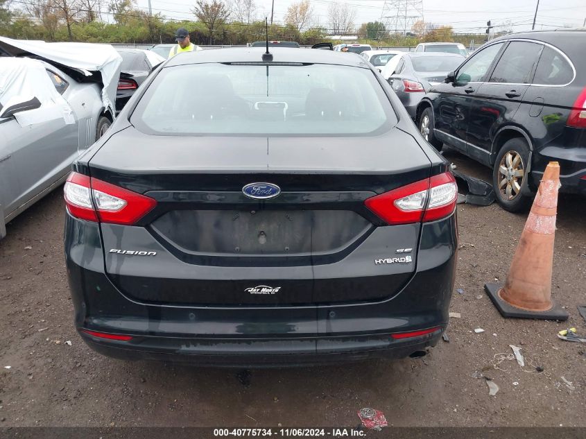 2016 Ford Fusion Hybrid Se VIN: 3FA6P0LU0GR359482 Lot: 40775734