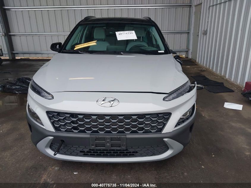 2022 Hyundai Kona Sel VIN: KM8K6CAB5NU883744 Lot: 40775735