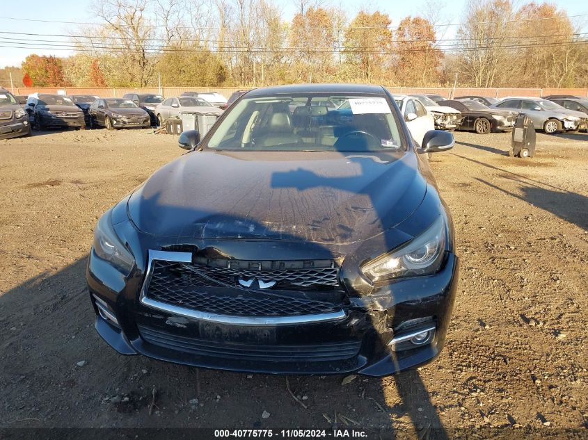 2014 Infiniti Q50 Premium VIN: JN1BV7AR9EM686574 Lot: 40775775