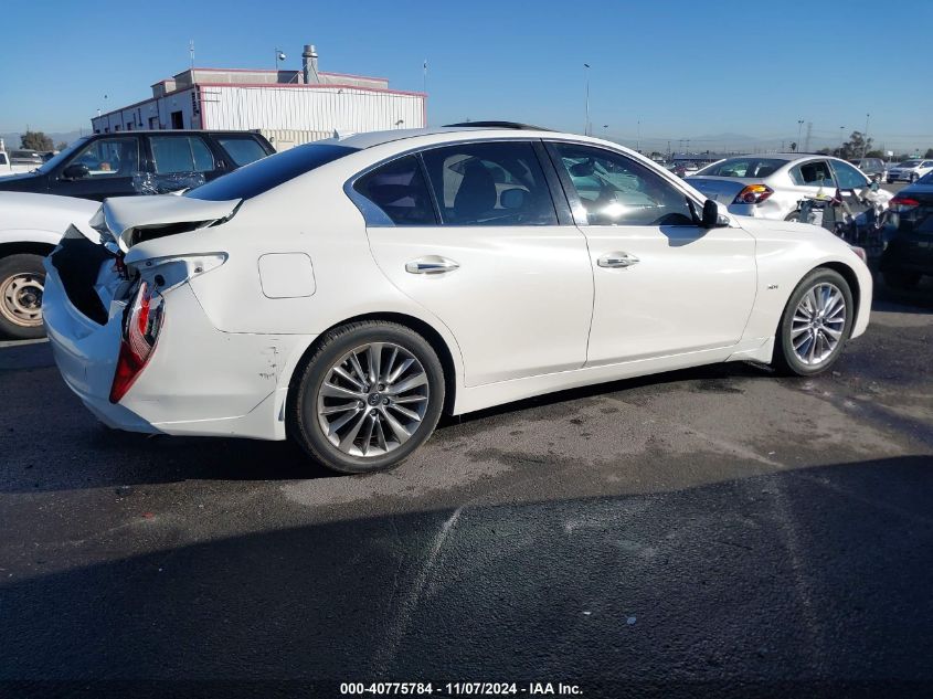 VIN JN1EV7AP8JM353997 2018 INFINITI Q50 3.0T LUXE