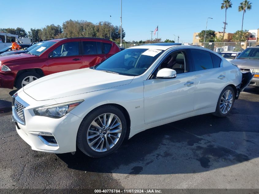 2018 Infiniti Q50 3.0T Luxe VIN: JN1EV7AP8JM353997 Lot: 40775784