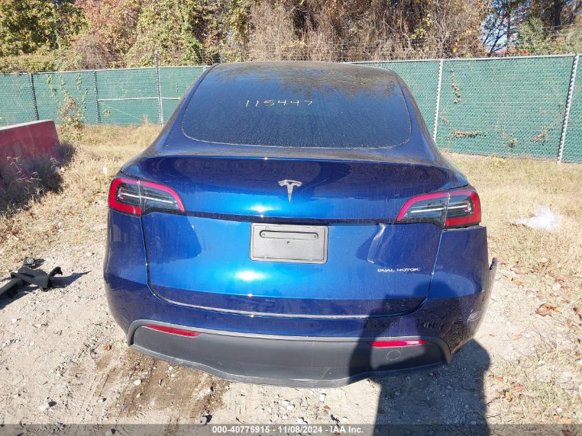 2023 Tesla Model Y Awd/Long Range Dual Motor All-Wheel Drive VIN: 7SAYGDEE8PA029896 Lot: 40775915