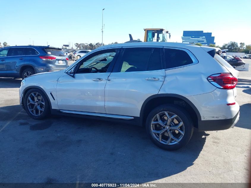 2021 BMW X3 Sdrive30I VIN: 5UXTY3C04M9H84740 Lot: 40775923