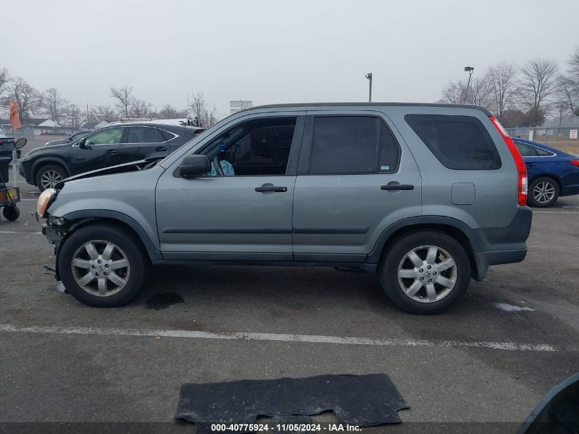 2006 Honda Cr-V Lx VIN: SHSRD78506U437584 Lot: 40775924