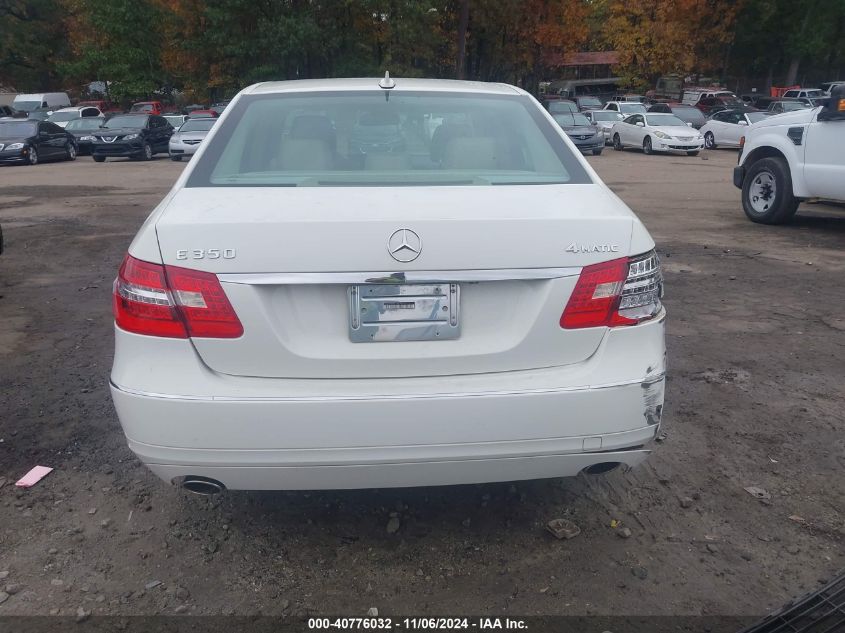 2010 Mercedes-Benz E 350 4Matic VIN: WDDHF8HB1AA219511 Lot: 40776032