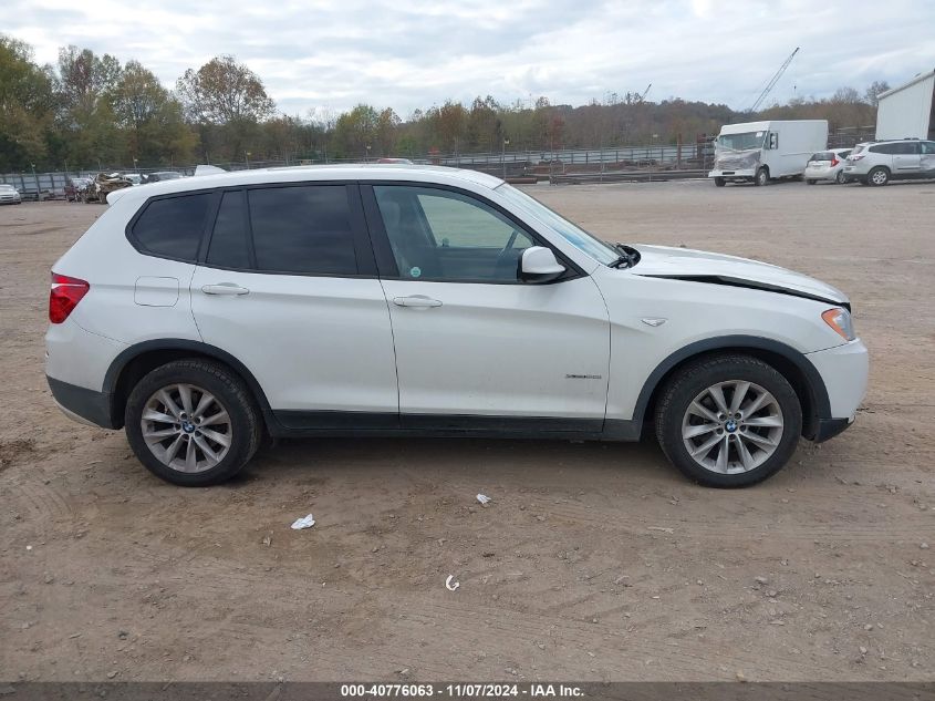 2013 BMW X3 xDrive28I VIN: 5UXWX9C58D0A17752 Lot: 40776063