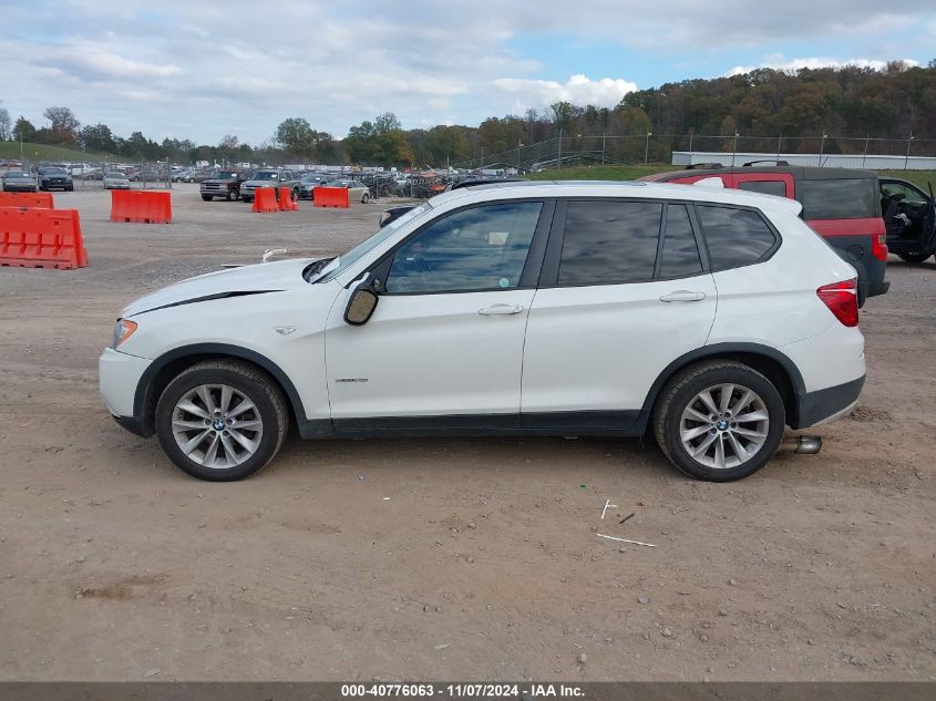 2013 BMW X3 xDrive28I VIN: 5UXWX9C58D0A17752 Lot: 40776063