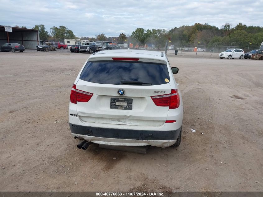 2013 BMW X3 xDrive28I VIN: 5UXWX9C58D0A17752 Lot: 40776063