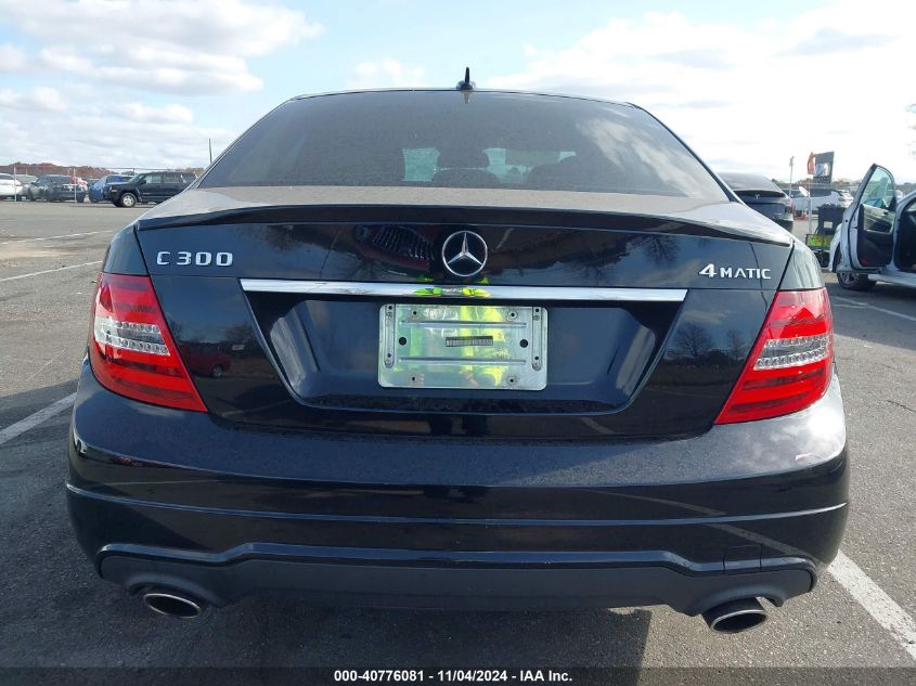 2012 Mercedes-Benz C 300 Luxury 4Matic/Sport 4Matic VIN: WDDGF8BBXCR237644 Lot: 40776081