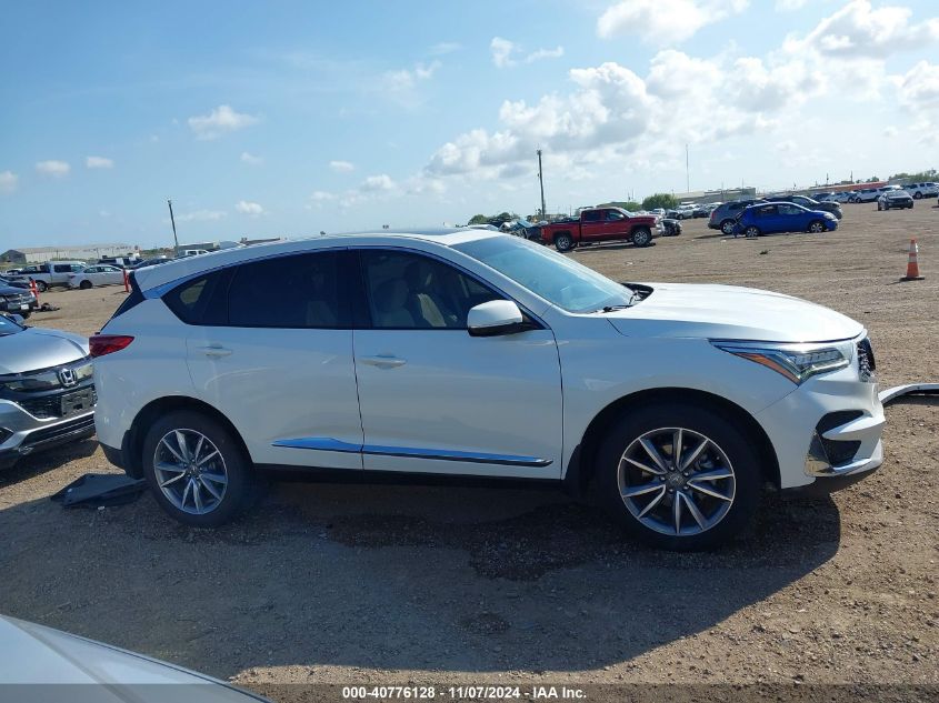 2019 Acura Rdx Technology Package VIN: 5J8TC2H52KL037134 Lot: 40776128