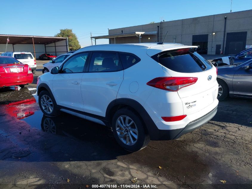 2017 Hyundai Tucson Se VIN: KM8J3CA46HU562810 Lot: 40776168