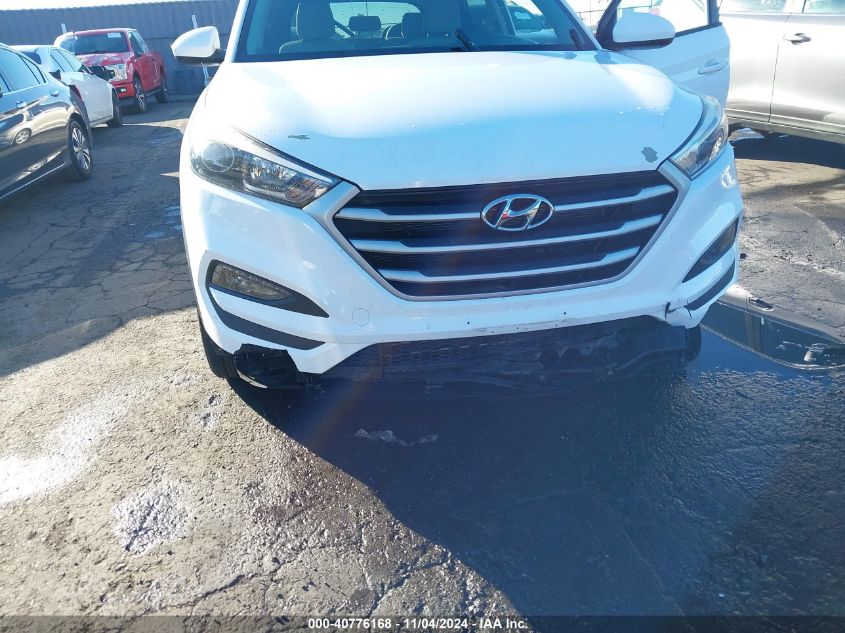 2017 Hyundai Tucson Se VIN: KM8J3CA46HU562810 Lot: 40776168