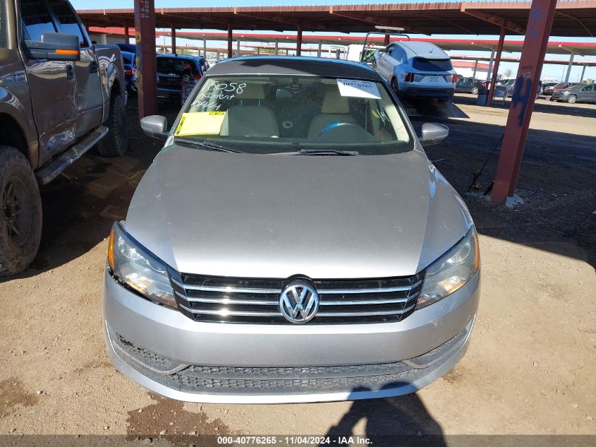 2013 Volkswagen Passat 2.5L Se VIN: 1VWBP7A37DC121339 Lot: 40776265