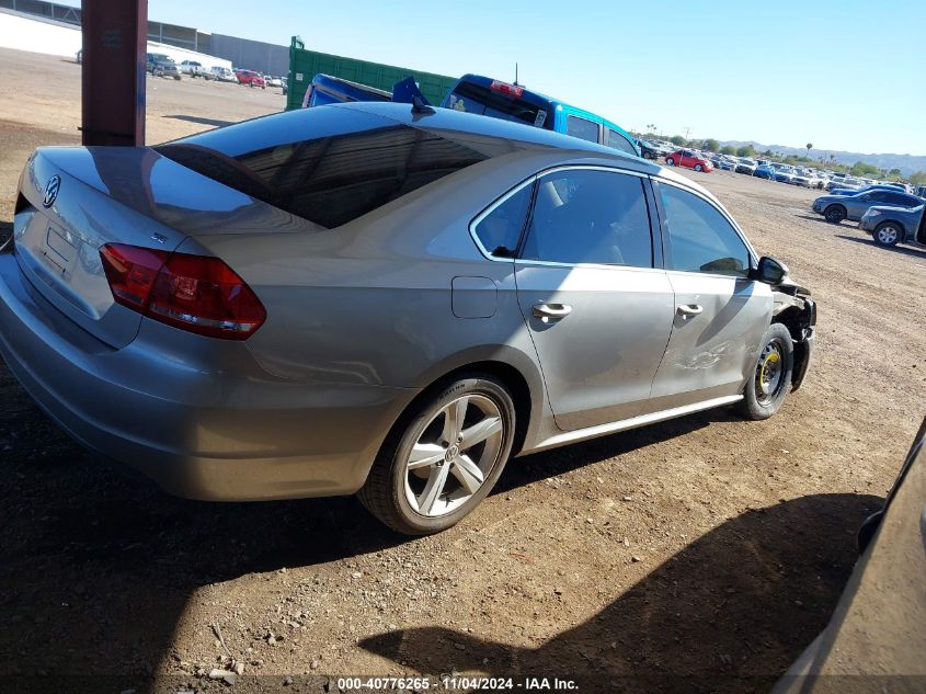 2013 Volkswagen Passat 2.5L Se VIN: 1VWBP7A37DC121339 Lot: 40776265