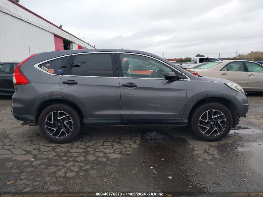 2016 Honda Cr-V Se VIN: 5J6RM4H42GL029979 Lot: 40776273