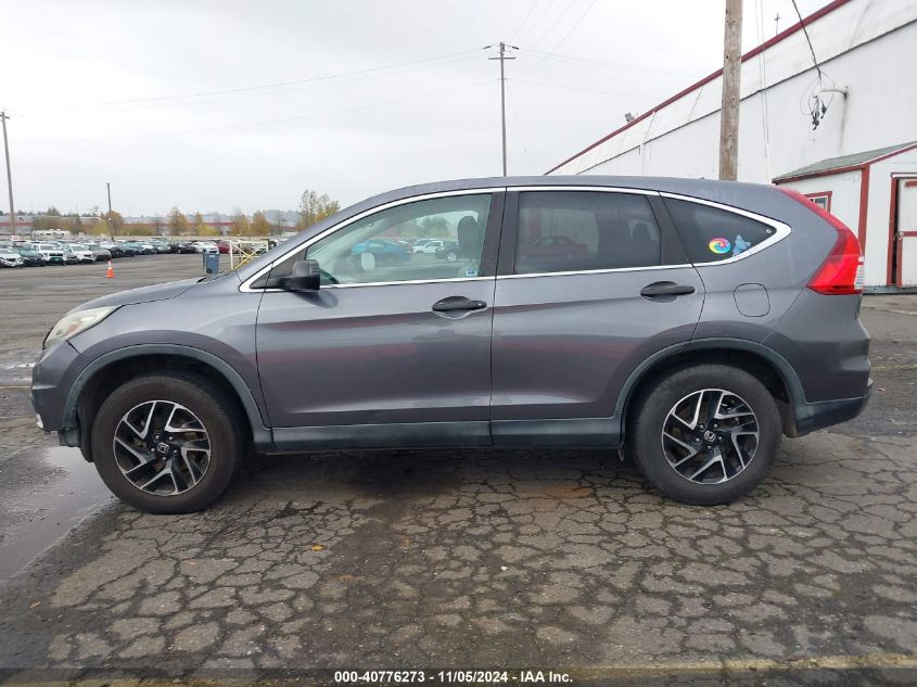 2016 Honda Cr-V Se VIN: 5J6RM4H42GL029979 Lot: 40776273