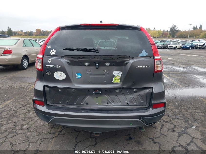 2016 HONDA CR-V SE - 5J6RM4H42GL029979