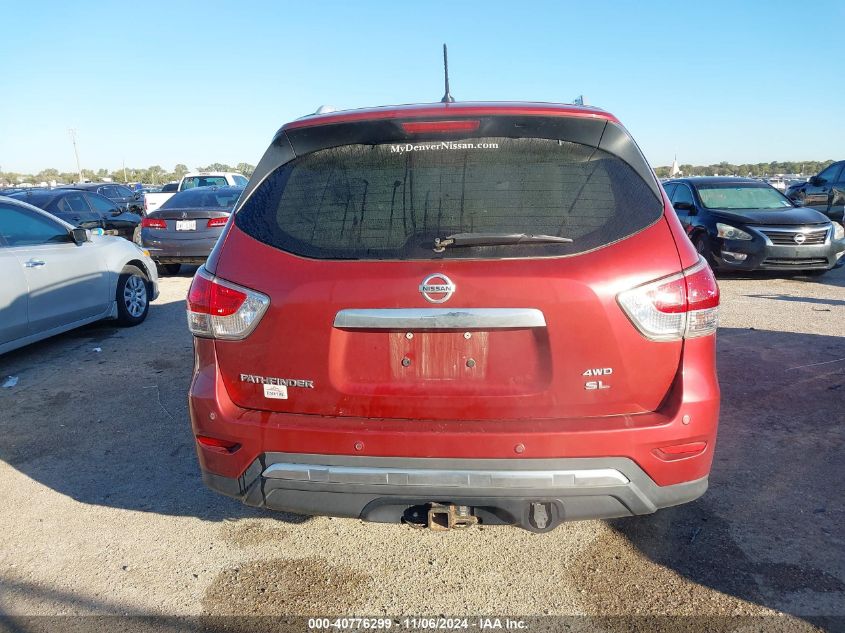 2015 Nissan Pathfinder Sl VIN: 5N1AR2MMXFC644532 Lot: 40776299