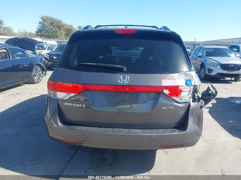 2016 Honda Odyssey Touring/Touring Elite VIN: 5FNRL5H92GB012516 Lot: 40776390