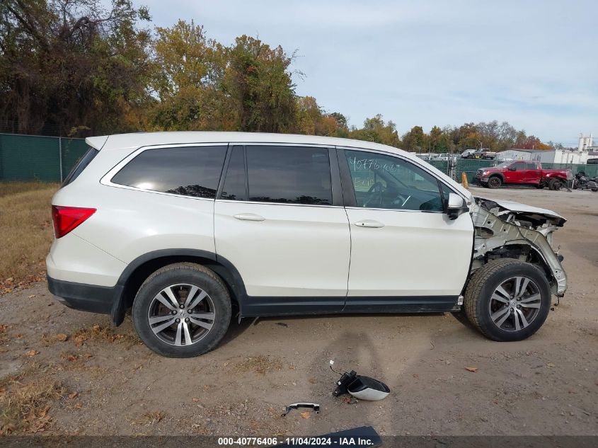 2016 Honda Pilot Ex VIN: 5FNYF6H37GB010989 Lot: 40776406