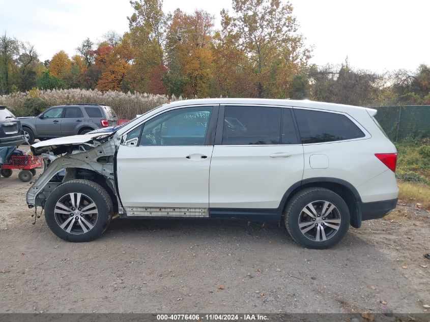 2016 Honda Pilot Ex VIN: 5FNYF6H37GB010989 Lot: 40776406