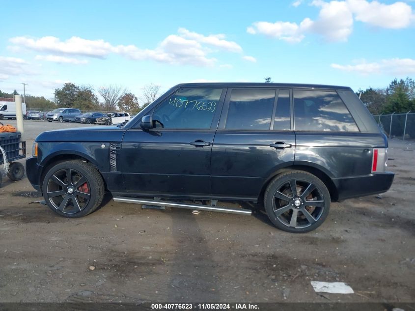 2012 Land Rover Range Rover Hse VIN: SALMF1D47CA361283 Lot: 40776523